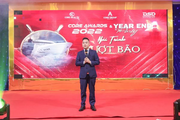 Ông Nguyễn Văn Duy – TGĐ CoreRealty phát biểu mở đầu lễ vĩnh danh Core Awards 2022